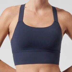 Athleta NWT Warrior Longline in Powervita Navy D - DD Medium Impact Sports Bra